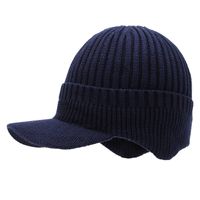 Men's Simple Style Solid Color Wool Cap main image 3