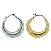 Fashion Solid Color Stainless Steel Plating Earrings 1 Pair main image 3