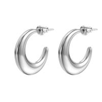 1 Pair Fashion C Shape Plating Stainless Steel Ear Studs main image 3