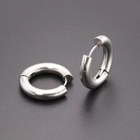 Simple Style Solid Color Stainless Steel Plating Earrings 1 Pair sku image 14
