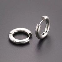 Simple Style Solid Color Stainless Steel Plating Earrings 1 Pair sku image 19