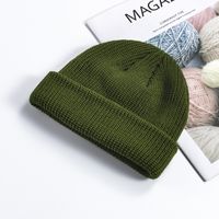 Unisex Simple Style Solid Color Crimping Wool Cap sku image 9