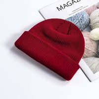 Unisex Simple Style Solid Color Crimping Wool Cap sku image 13