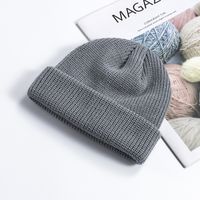 Unisex Simple Style Solid Color Crimping Wool Cap sku image 6