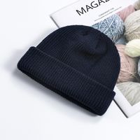 Unisex Simple Style Solid Color Crimping Wool Cap sku image 2