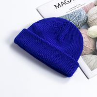 Unisex Simple Style Solid Color Crimping Wool Cap sku image 10