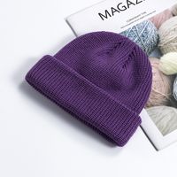 Unisex Simple Style Solid Color Crimping Wool Cap sku image 14