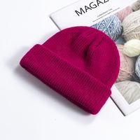 Unisex Simple Style Solid Color Crimping Wool Cap sku image 15