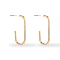 1 Pair Fashion Geometric Plating Stainless Steel Earrings sku image 3