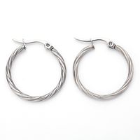 1 Pair Fashion Geometric Plating Stainless Steel Earrings sku image 2