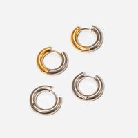 Fashion Round Stainless Steel Plating Earrings 1 Pair main image 5