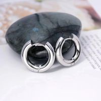 Fashion Round Stainless Steel Plating Earrings 1 Pair sku image 4