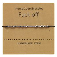 Simple Style Letter Copper Knitting Bracelets 1 Piece sku image 1