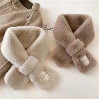 Women's Simple Style Solid Color Imitation Fur Polyester Winter Scarves main image 3