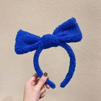 Sweet Solid Color Cloth Plush Hair Band 1 Piece sku image 5
