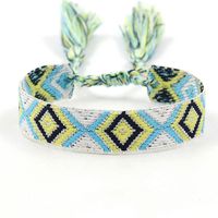 1 Piece Ethnic Style Stripe Plaid Polyester Embroidery Tassel Unisex Bracelets sku image 32