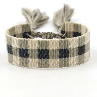 1 Piece Ethnic Style Stripe Plaid Polyester Embroidery Tassel Unisex Bracelets main image 5