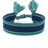 1 Piece Ethnic Style Stripe Plaid Polyester Embroidery Tassel Unisex Bracelets sku image 17