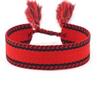 1 Piece Ethnic Style Stripe Plaid Polyester Embroidery Tassel Unisex Bracelets sku image 19