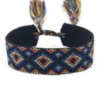 1 Piece Ethnic Style Stripe Plaid Polyester Embroidery Tassel Unisex Bracelets sku image 25
