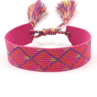 1 Piece Ethnic Style Stripe Plaid Polyester Embroidery Tassel Unisex Bracelets sku image 28