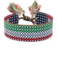 1 Piece Ethnic Style Stripe Plaid Polyester Embroidery Tassel Unisex Bracelets sku image 10