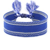 1 Piece Ethnic Style Stripe Plaid Polyester Embroidery Tassel Unisex Bracelets sku image 9