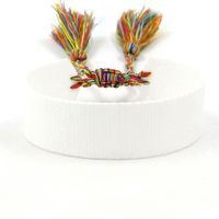 1 Piece Ethnic Style Stripe Plaid Polyester Embroidery Tassel Unisex Bracelets sku image 33