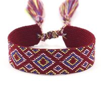 1 Piece Ethnic Style Stripe Plaid Polyester Embroidery Tassel Unisex Bracelets sku image 26