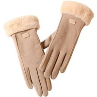 Women's Simple Style Solid Color Velvet Polyester Gloves 1 Pair main image 5