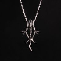 Wholesale Jewelry Fashion Snake 201 Stainless Steel Zinc Alloy Pendant Necklace sku image 1