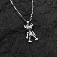 Hip-hop Cartoon Character Titanium Steel Plating Pendant Necklace 1 Piece sku image 1