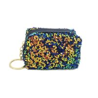 Women's Solid Color Polyester Sequins Zipper Coin Purses main image 5