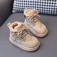 Kid's Fashion Solid Color Round Toe Snow Boots sku image 2