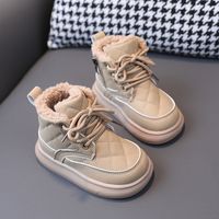 Kid's Fashion Solid Color Round Toe Snow Boots sku image 6