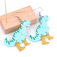 Mode Dinosaure Arylique Femmes Boucles D'oreilles 1 Paire main image 6