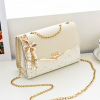 Women's Small All Seasons Pu Leather Solid Color Streetwear Square Flip Cover Shoulder Bag sku image 10