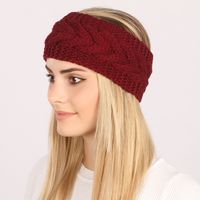 Fashion Solid Color Twist Knit Hair Band 1 Piece sku image 4