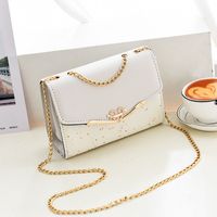 Women's Small All Seasons Pu Leather Solid Color Streetwear Square Flip Cover Shoulder Bag sku image 3
