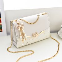 Women's Small All Seasons Pu Leather Solid Color Streetwear Square Flip Cover Shoulder Bag sku image 8