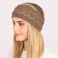 Fashion Solid Color Twist Knit Hair Band 1 Piece sku image 3