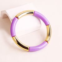 Fashion Round Arylic Women's Bangle 1 Piece sku image 6