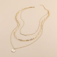 Basic Round Alloy Plating Women's Pendant Necklace 1 Piece main image 5