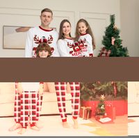 Cute Elk Cotton Printing Pants Sets Jogger Pants Family Matching Outfits sku image 22