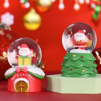 Christmas Christmas Tree Santa Claus Snowman Crystal Glass Christmas Ornaments 1 Piece sku image 29