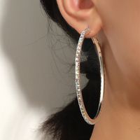 Women's Fashion Rhinestone Big Circle Earrings main image 6