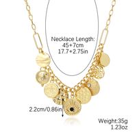 Fashion Devil's Eye Heart Shape Alloy Plating Artificial Rhinestones Women's Pendant Necklace sku image 15