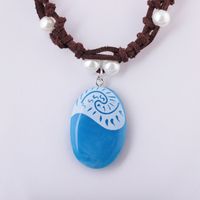 Classic Style Oval Resin Wholesale Pendant Necklace main image 2