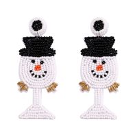 1 Pair Cute Fashion Christmas Tree Elk Plastic Handmade Christmas Women's Drop Earrings main image 4
