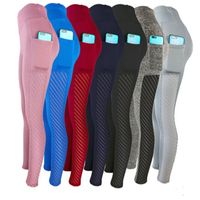 Fashion Solid Color Polyester Patchwork Active Bottoms Leggings main image 6